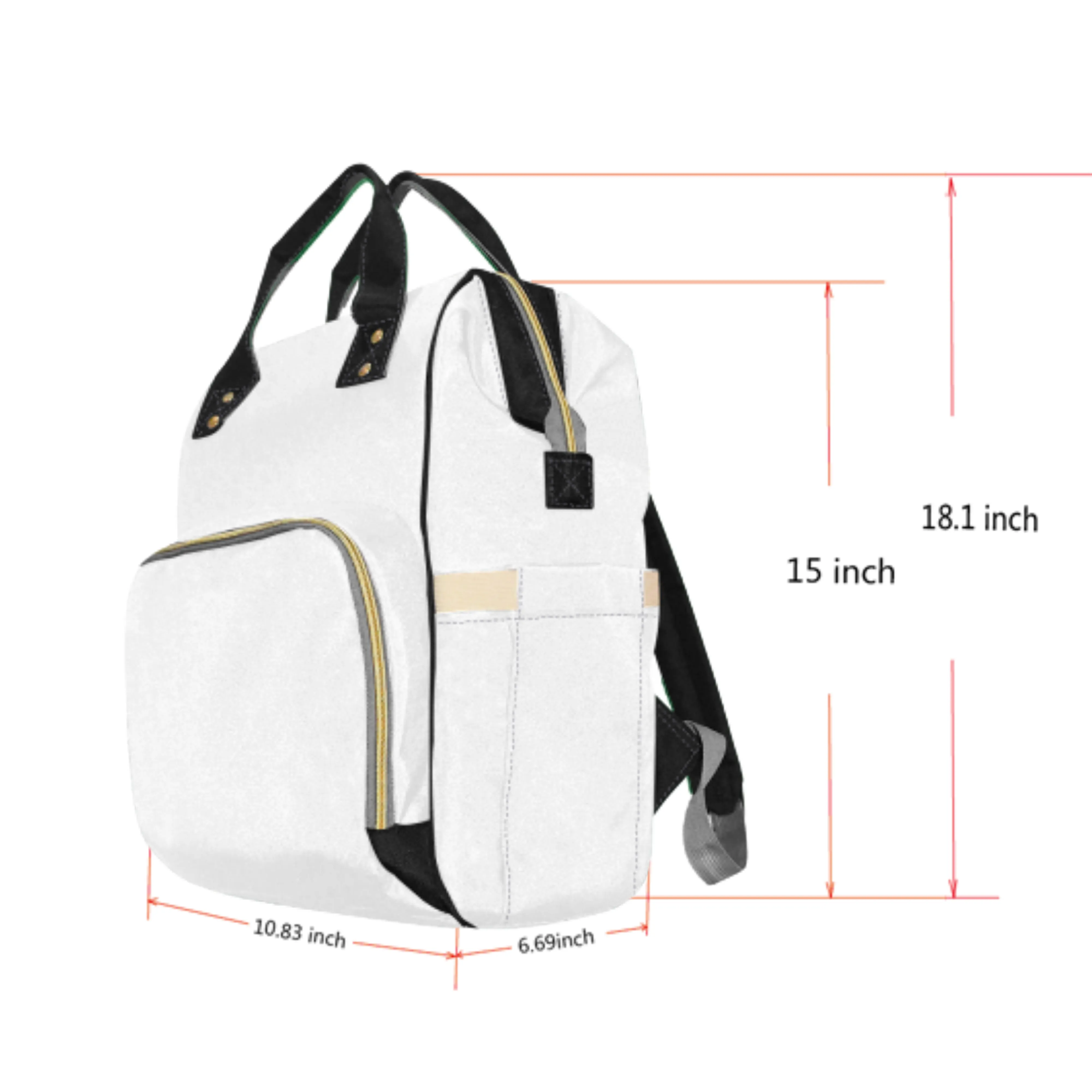 Diaper Bag - Tie Dye Design #103 | Multi Compartment Backpack, Babygirl Custom Diaper Bag, Hipster Diaper Backpack