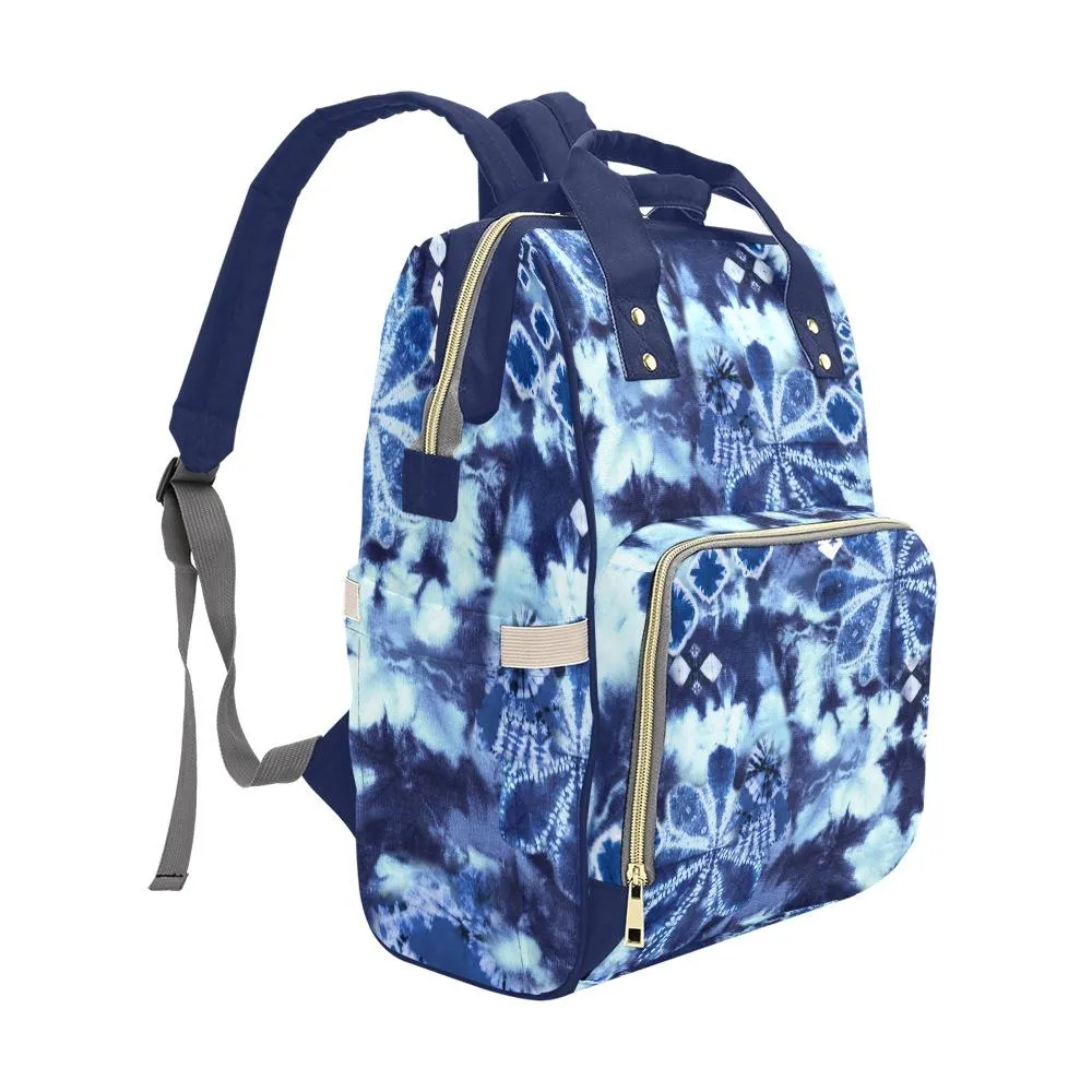 Diaper Bag - Tie Dye Design #103 | Multi Compartment Backpack, Babygirl Custom Diaper Bag, Hipster Diaper Backpack