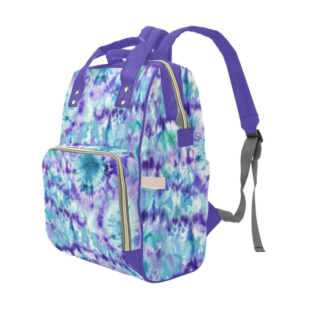 Diaper Bag - Tie Dye Design #107 | Cool Diaper Bag, Multi Compartment Bag, Babygirl Custom Diaper Bag, Hipster Diaper Backpack