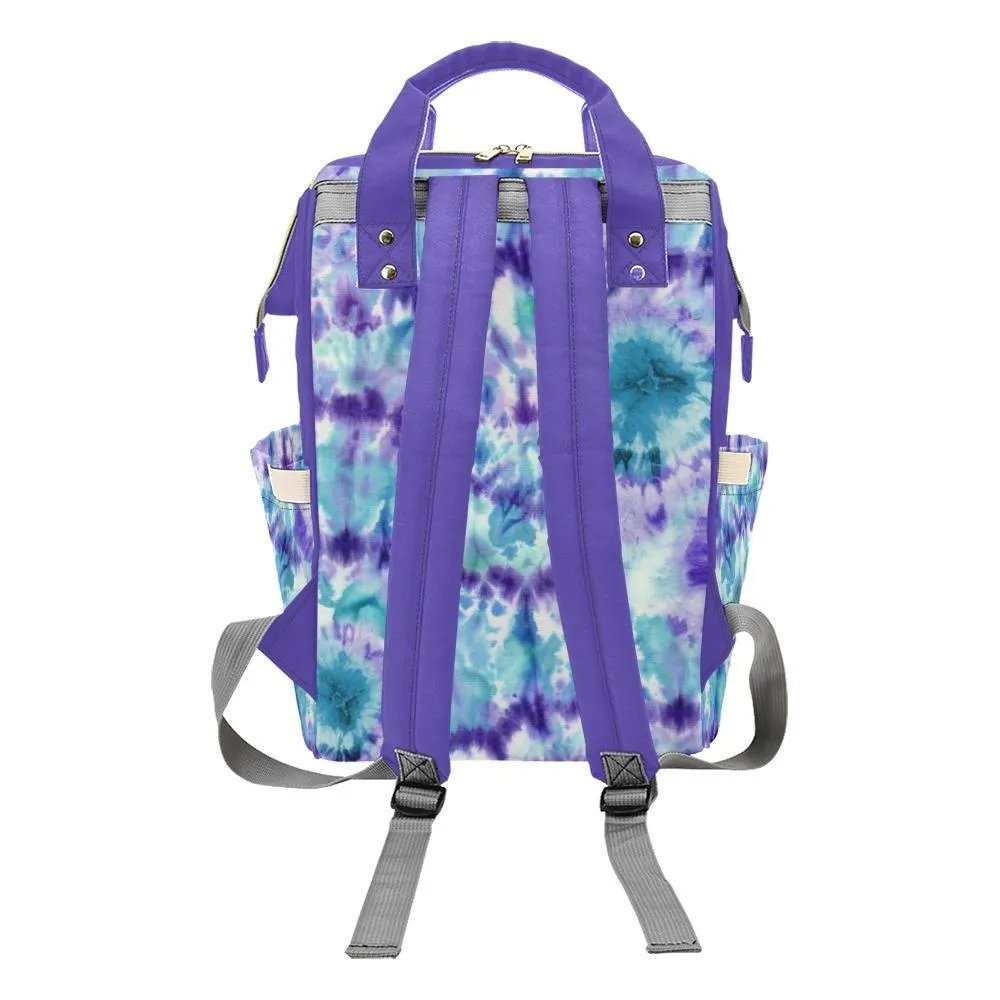 Diaper Bag - Tie Dye Design #107 | Cool Diaper Bag, Multi Compartment Bag, Babygirl Custom Diaper Bag, Hipster Diaper Backpack