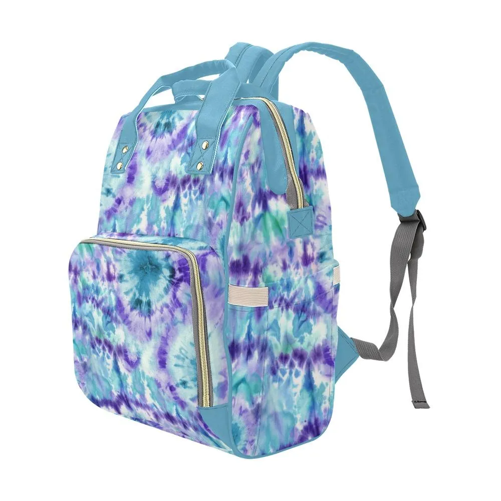 Diaper Bag - Tie Dye Design #107 | Cool Diaper Bag, Multi Compartment Bag, Babygirl Custom Diaper Bag, Hipster Diaper Backpack