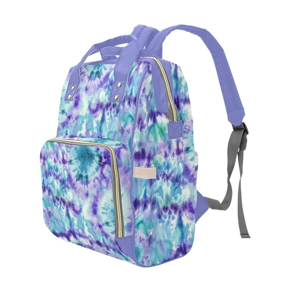 Diaper Bag - Tie Dye Design #107 | Cool Diaper Bag, Multi Compartment Bag, Babygirl Custom Diaper Bag, Hipster Diaper Backpack