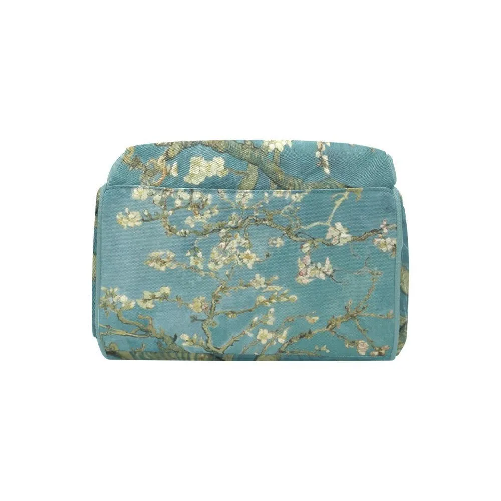 Diaper Bag - Vintage Art | Vincent van Gogh - Almond Blossom | Multi Compartment Backpack, Babygirl Custom Diaper Bag, Hipster Diaper Backpack