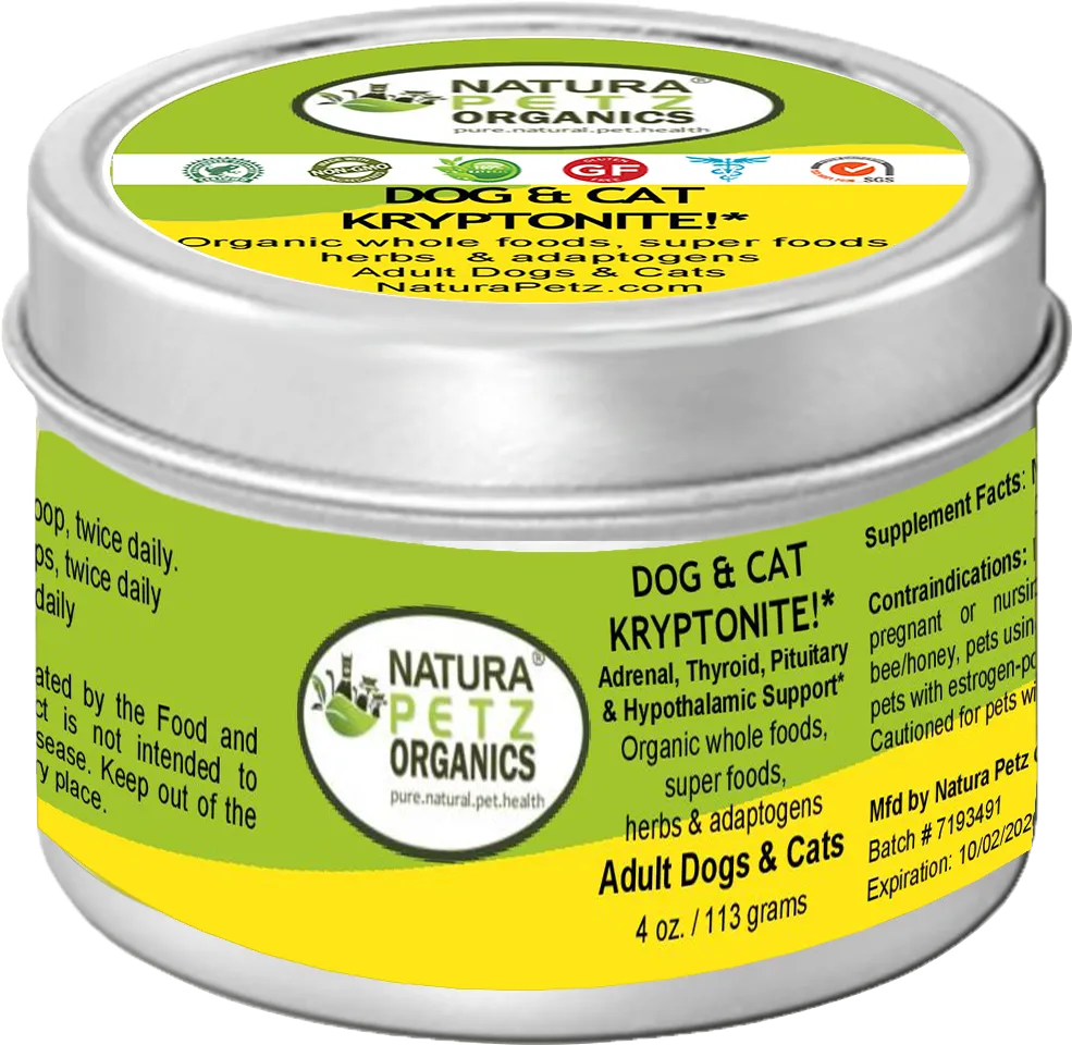DOG and CAT KRYPTONITE MEAL TOPPER - Adrenal, Thyroid, Pituitary & Hypothalamic Support*