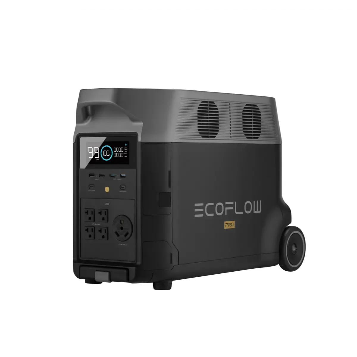 EcoFlow DELTA Pro 3.6kW 7.2kWh System with 400-1600 Watts of Rigid Solar Panels kit