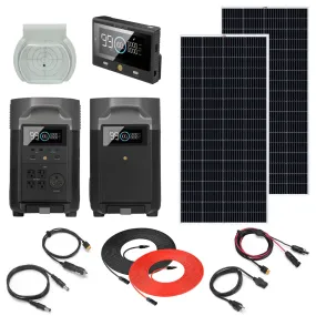 EcoFlow DELTA Pro 3.6kW 7.2kWh System with 400-1600 Watts of Rigid Solar Panels kit