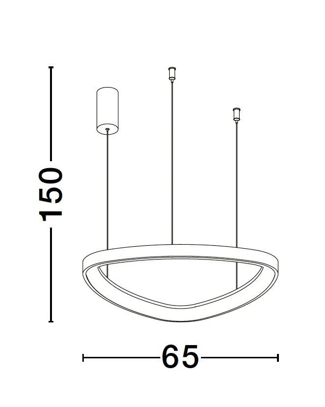 EST Dimmable Coffee Brown Aluminium & Acrylic Inner Ring Pendant - ID 10215