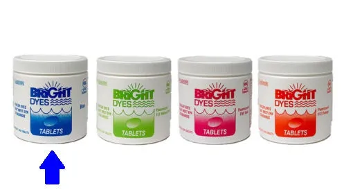 FLT BLUE Tablets - Bright Dyes Tracer Dye for water or wastewater leak detection