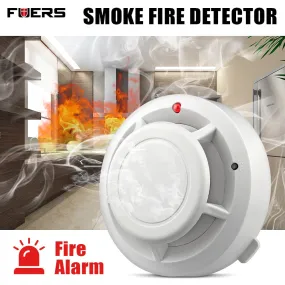 FUERS Quality Independent Alarm Smoke Fire Sensitive Detector Home Security Wireless Alarm Smoke Detector Sensor Fire Equipment