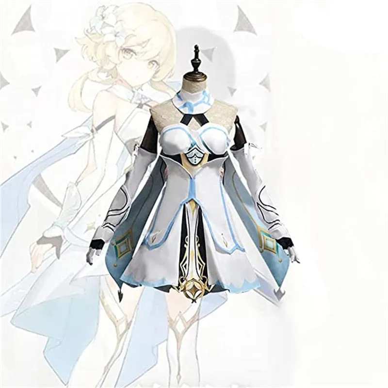 Genshin Impact Traveler Lumine Cosplay Costume   wig