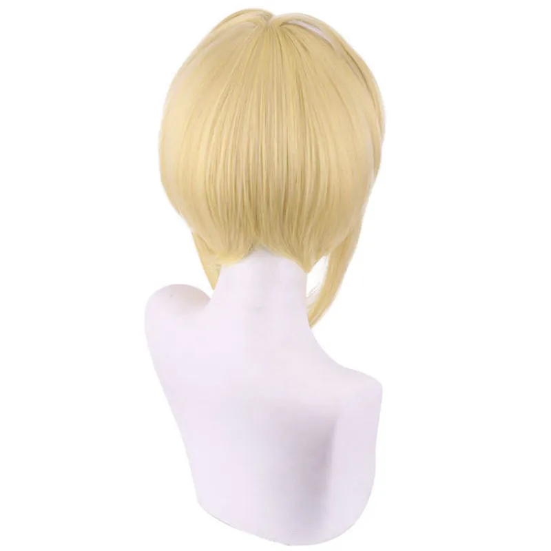 Genshin Impact Traveler Lumine Cosplay Costume   wig