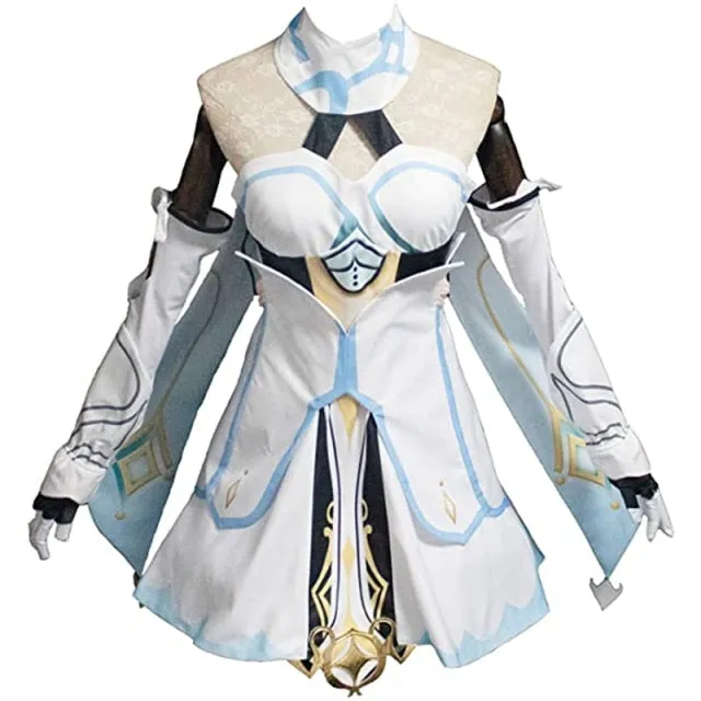 Genshin Impact Traveler Lumine Cosplay Costume   wig