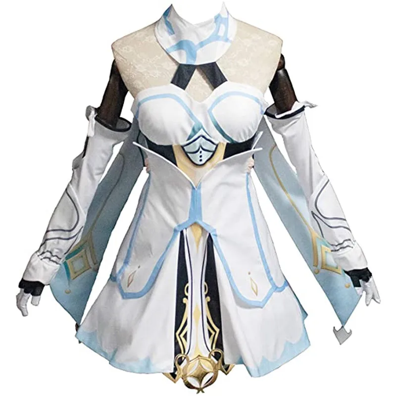 Genshin Impact Traveler Lumine Cosplay Costume   wig