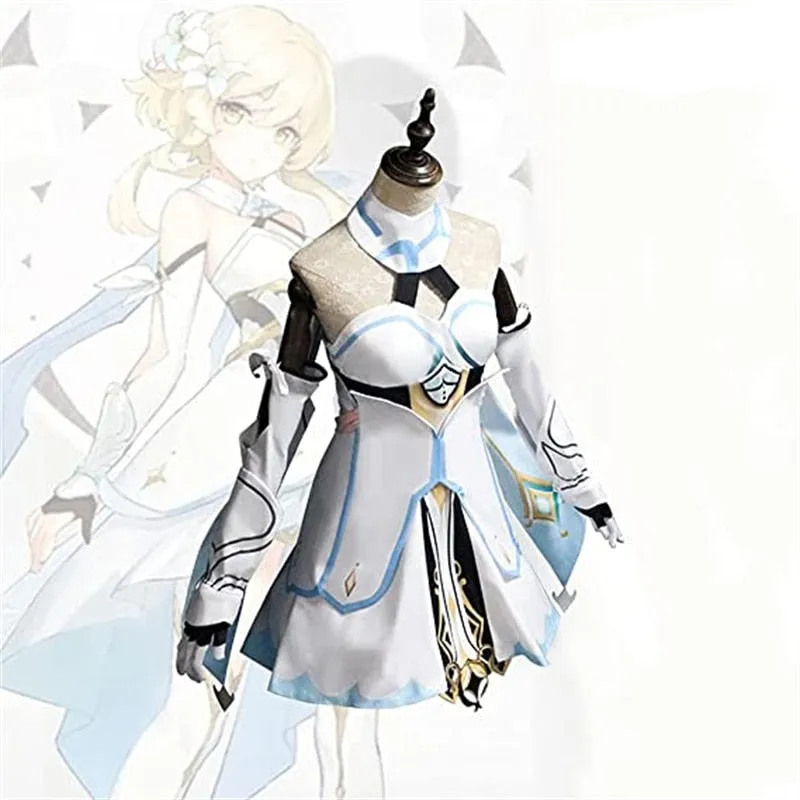 Genshin Impact Traveler Lumine Cosplay Costume   wig