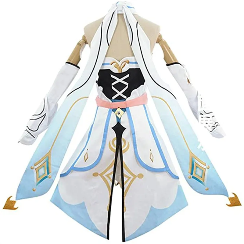 Genshin Impact Traveler Lumine Cosplay Costume   wig