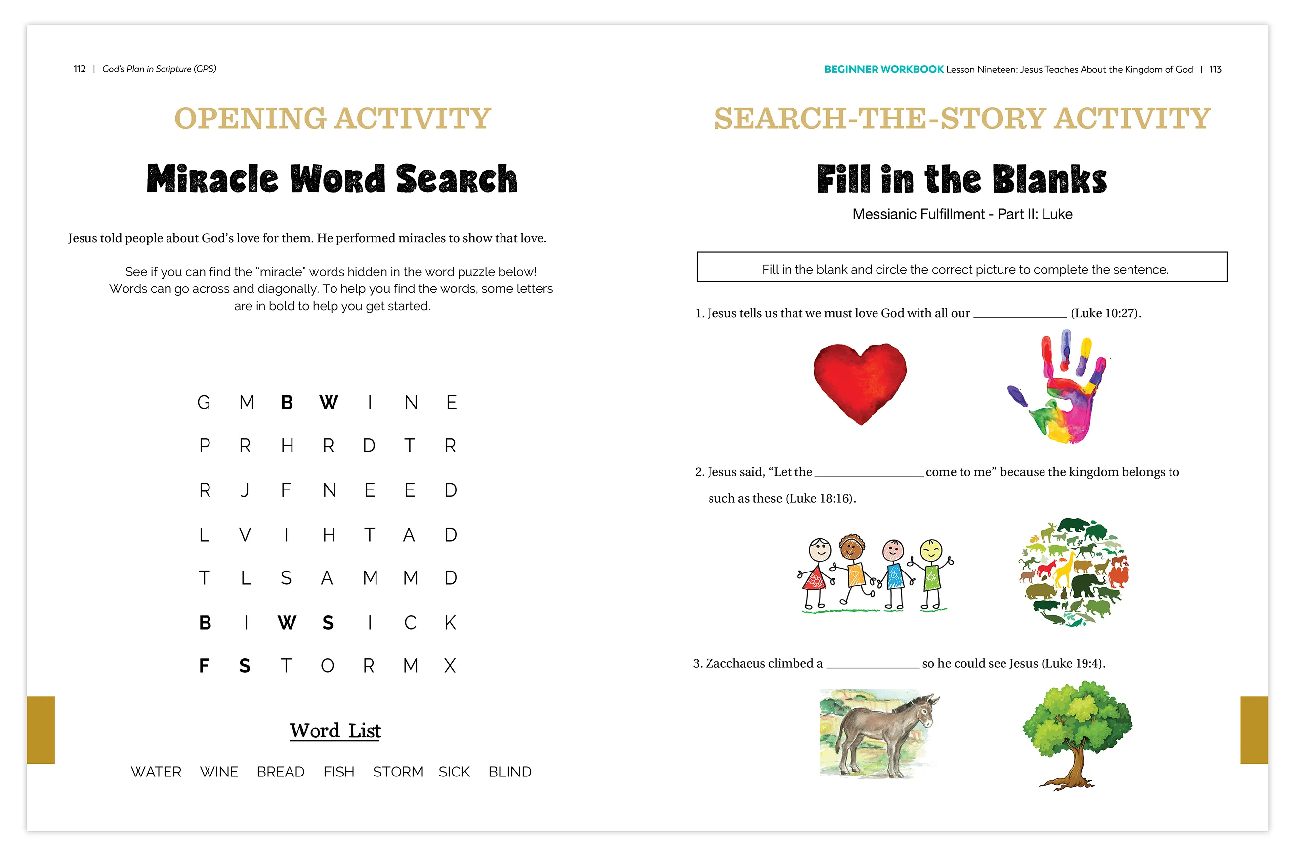 God's Plan in Scripture (GPS) Beginner Student Pack