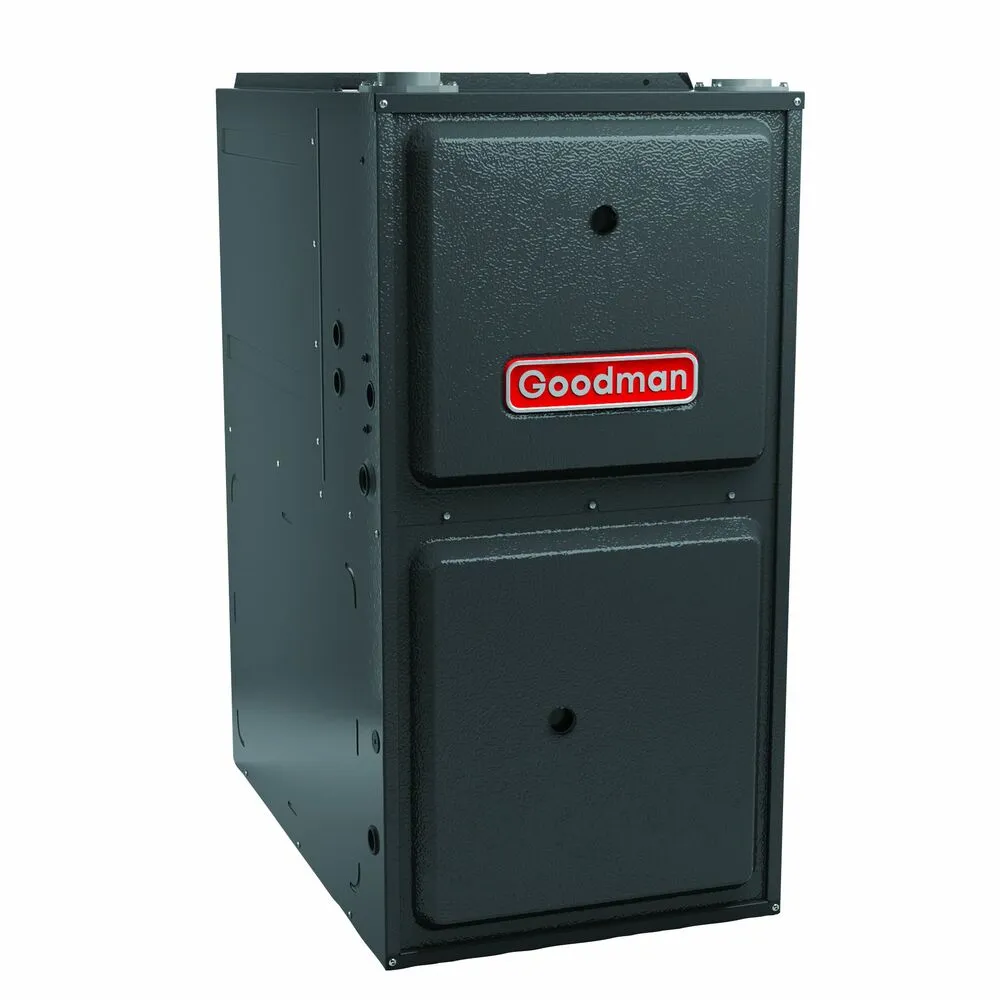 Goodman 96% AFUE 40,000 BTUs, Upflow or Horizontal Application 9-Speed Single-Stage Ultra Low NOx Natural Gas Furnace in a 17.5 in. Cabinet, Model GR9S960403BU