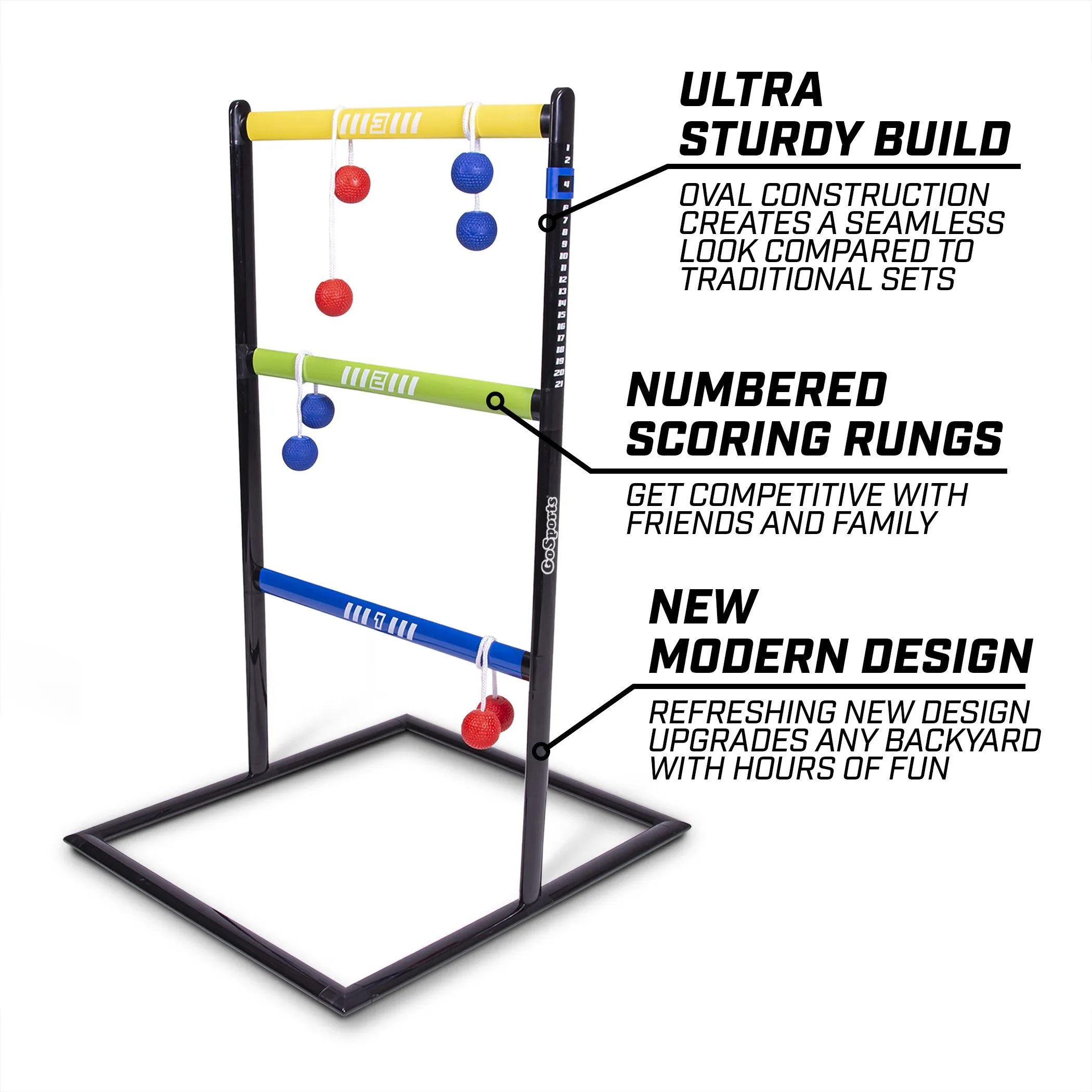 GoSports Pro-Grade Ladder Toss Indoor/Outdoor Game Set