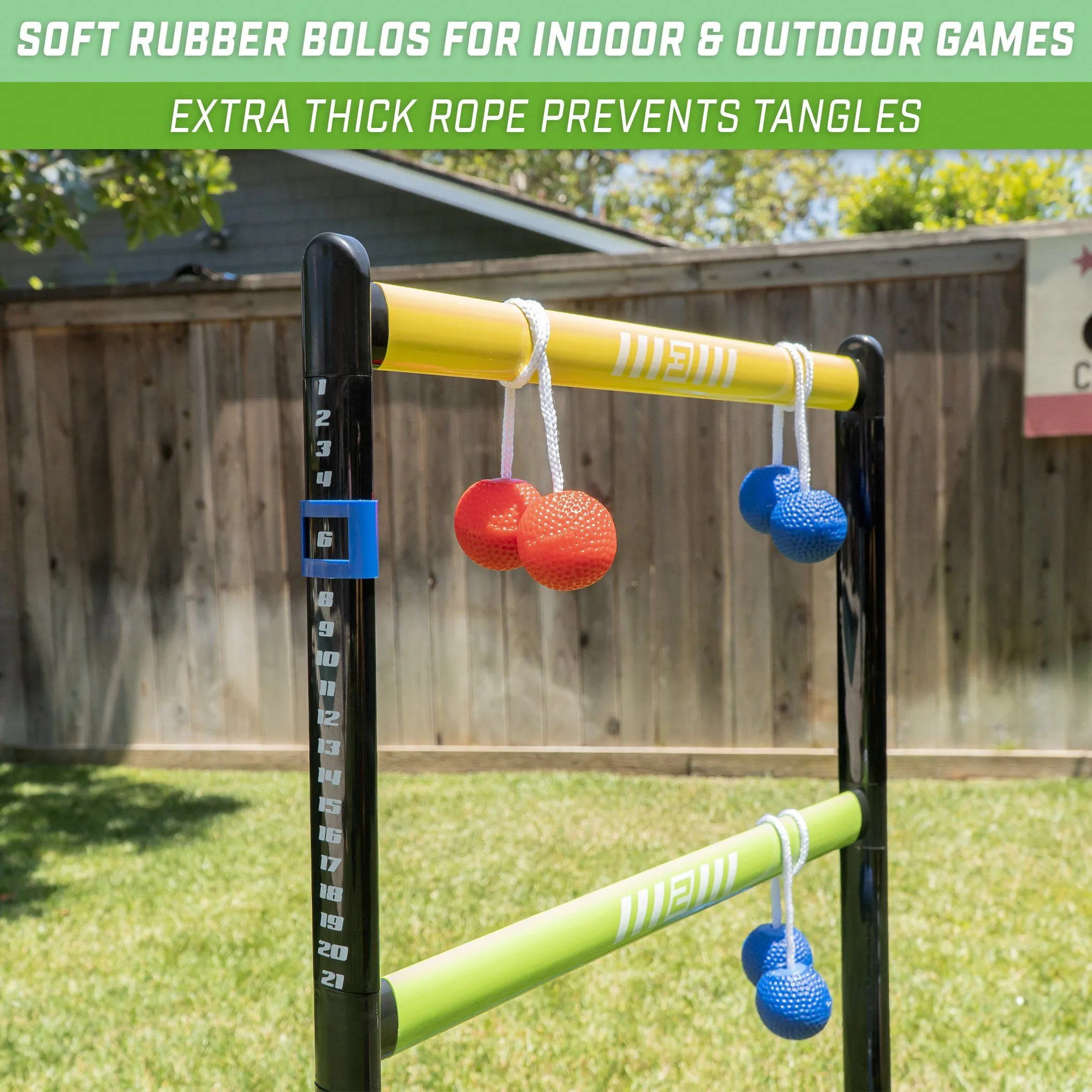 GoSports Pro-Grade Ladder Toss Indoor/Outdoor Game Set