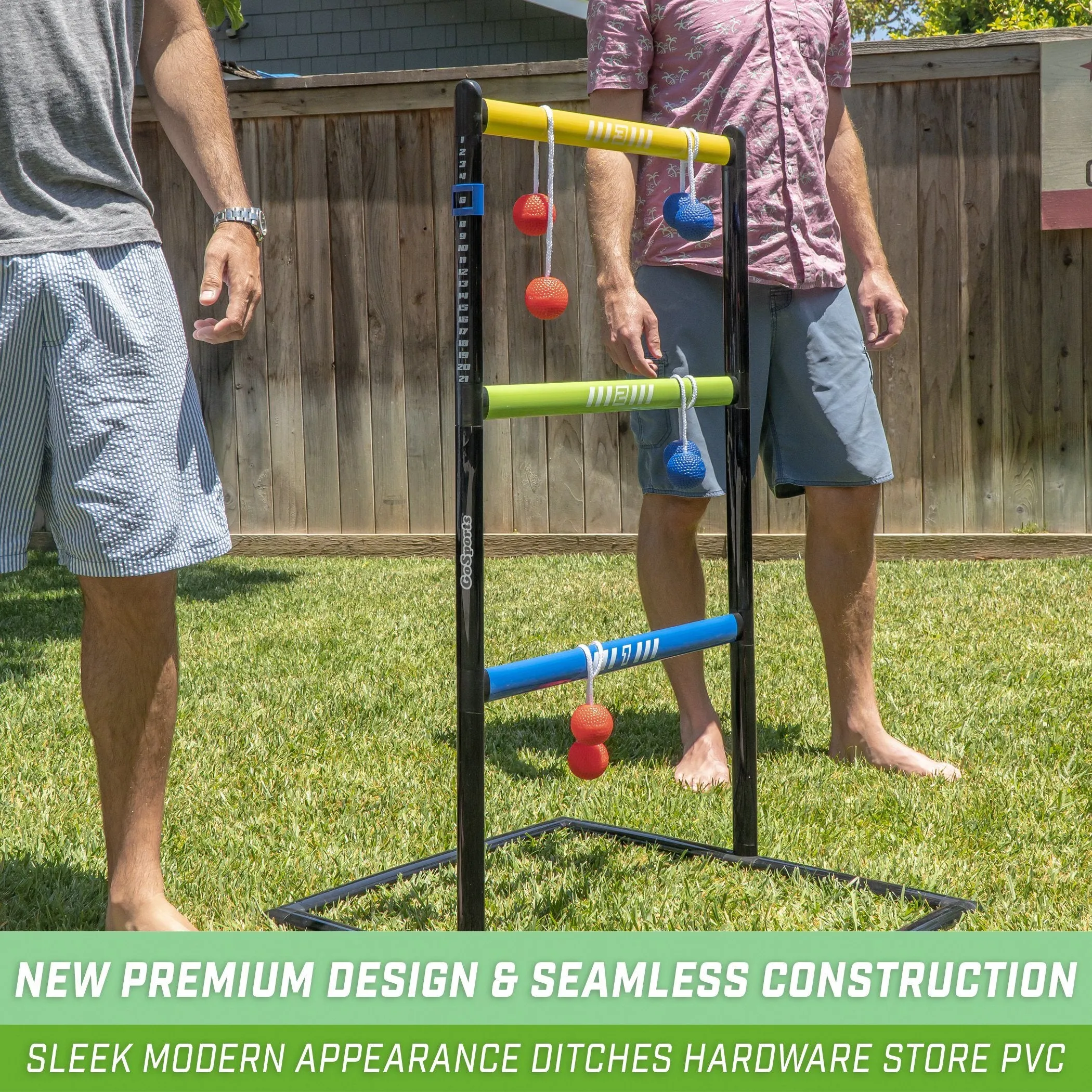 GoSports Pro-Grade Ladder Toss Indoor/Outdoor Game Set