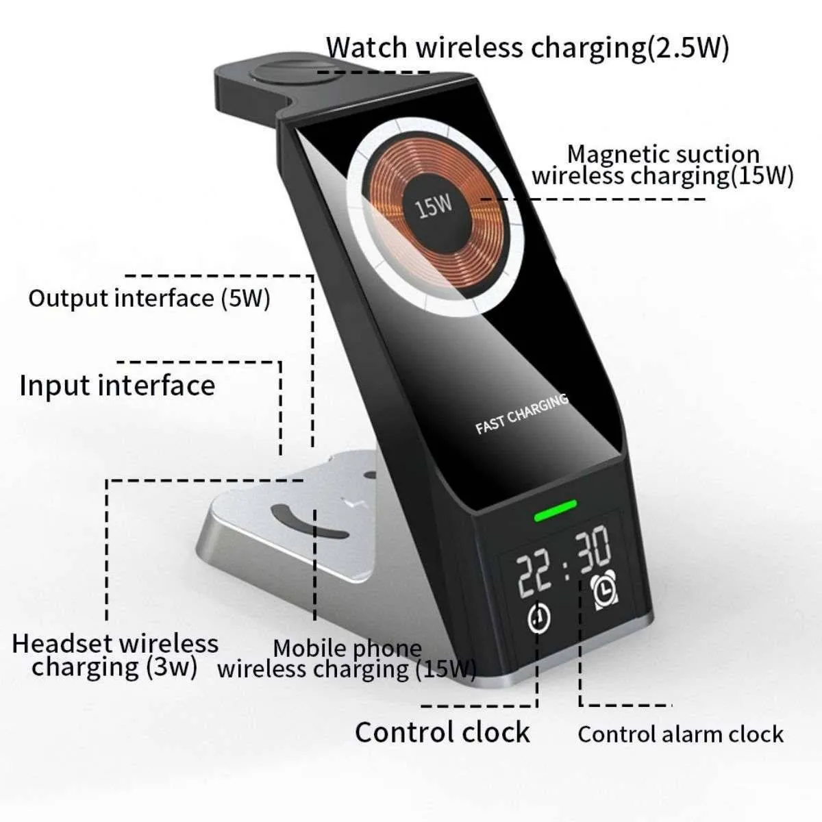H27 Magnetic 6 in 1 Wireless Charger