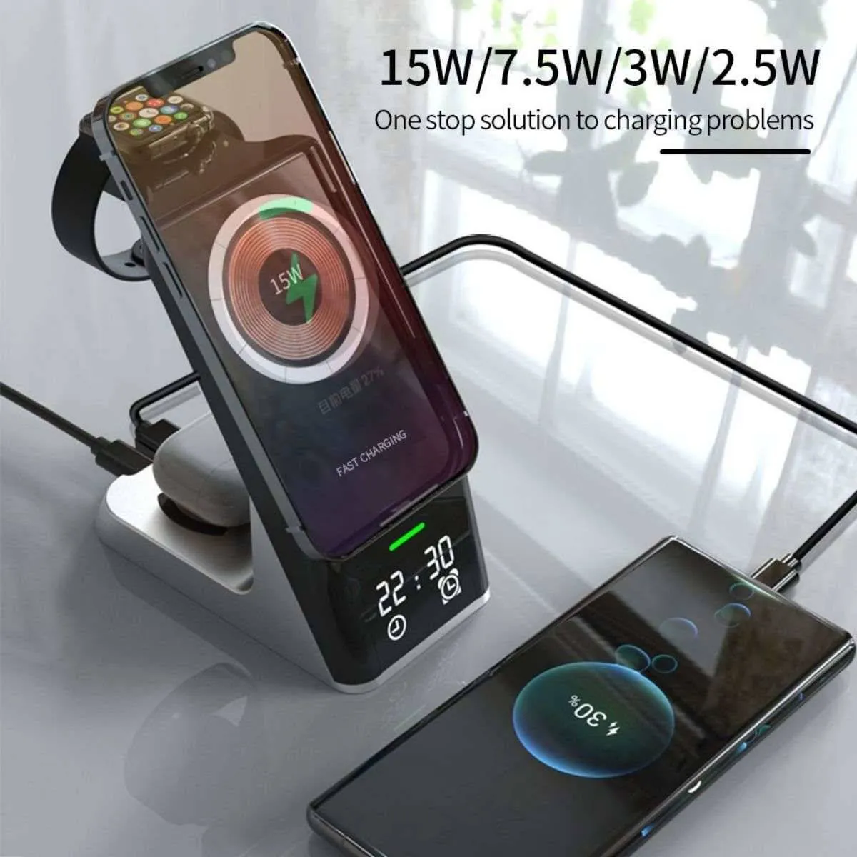 H27 Magnetic 6 in 1 Wireless Charger