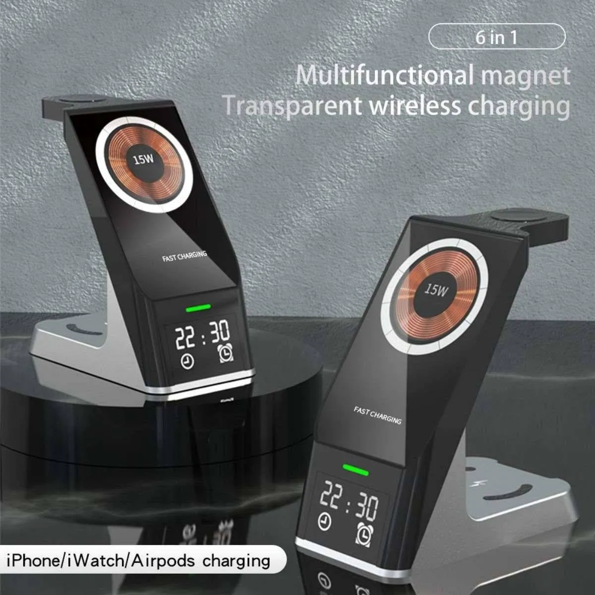 H27 Magnetic 6 in 1 Wireless Charger