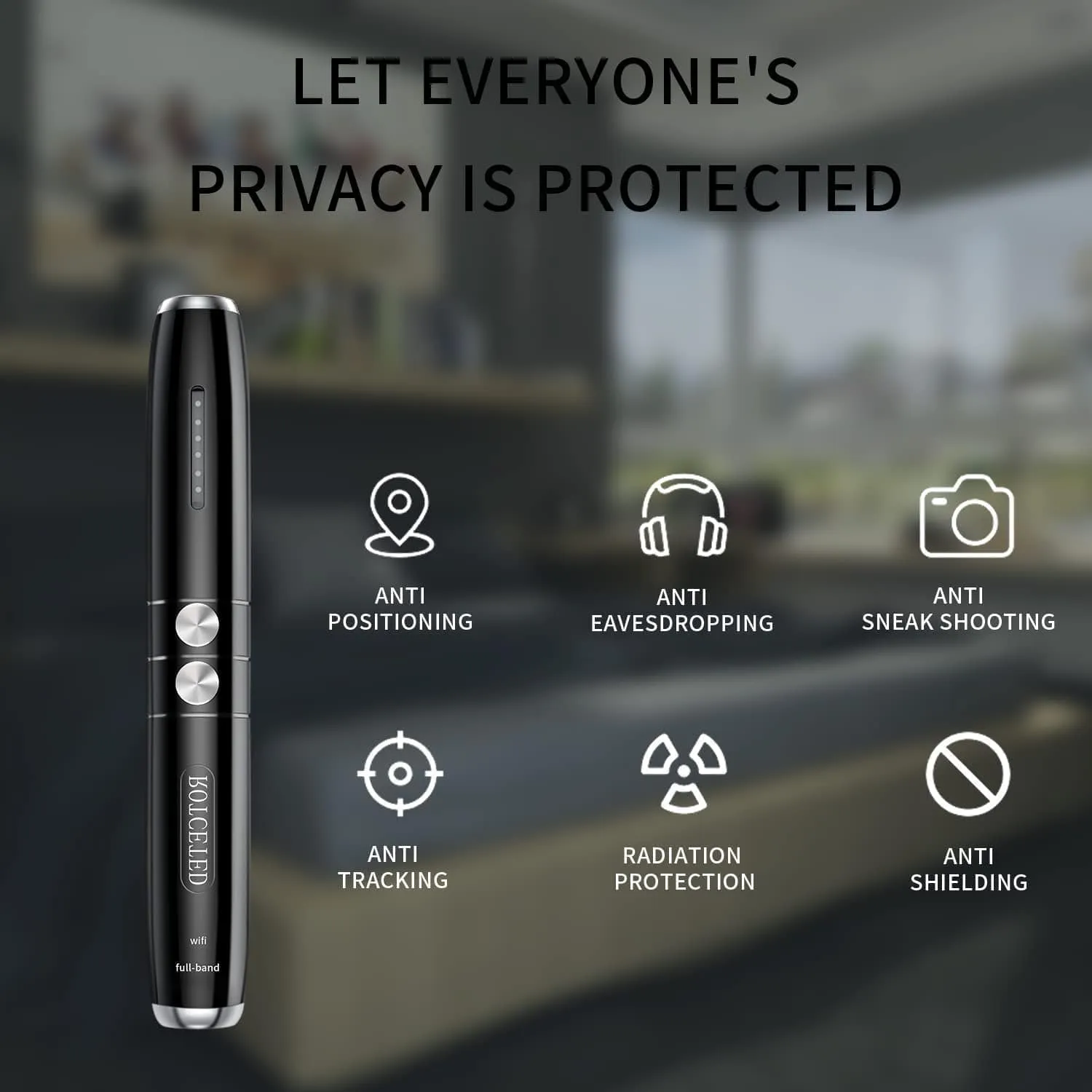 Hidden Devices Detector Hidden Camera, Anti Spy, Bug, Listening Device Detector