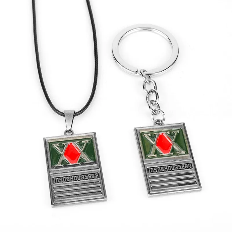 Hunter x Metal Dog Tag Key Chain Ring Holder