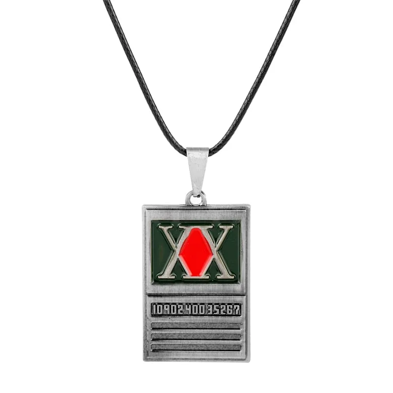 Hunter x Metal Dog Tag Key Chain Ring Holder