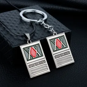 Hunter x Metal Dog Tag Key Chain Ring Holder