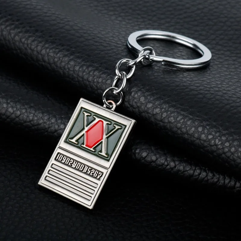 Hunter x Metal Dog Tag Key Chain Ring Holder