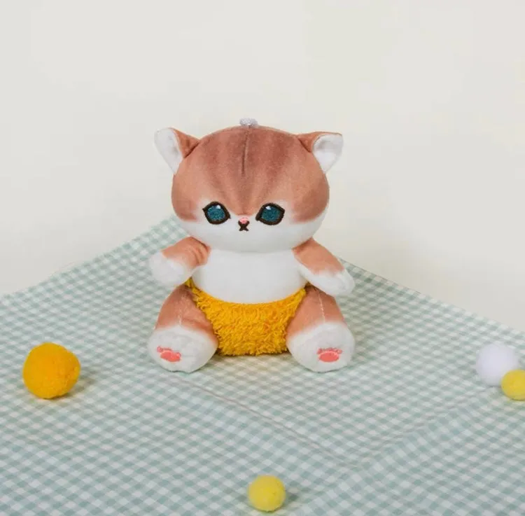 Japan Artist Mofusand Cat Neko Sea Creatures Marine Animal 10cm | Sawshark Shark Shrimp Fried Shrimp - Mascot Plush Doll Keychain