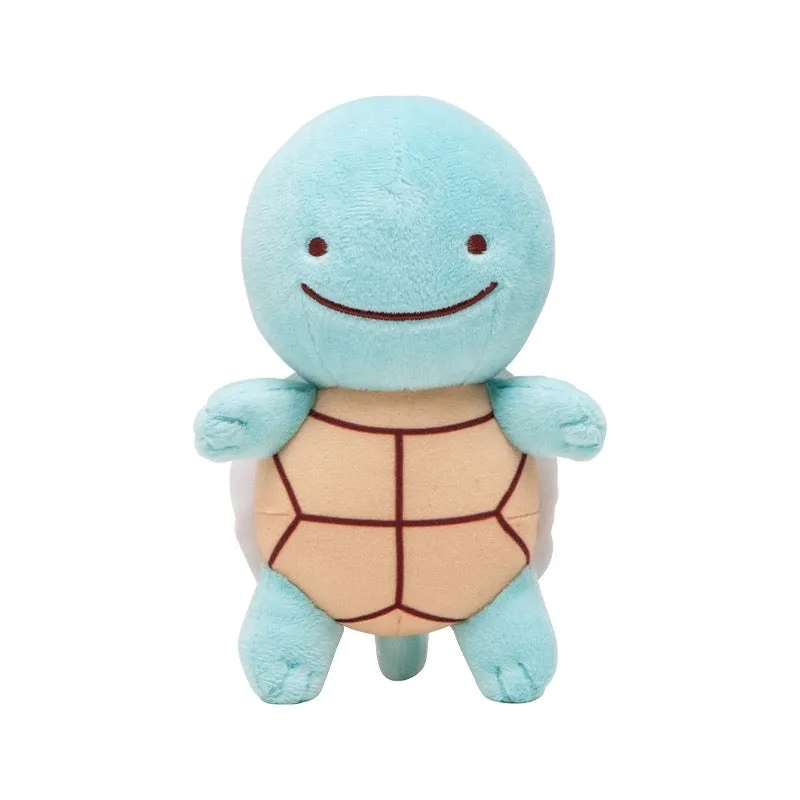 Japan Cartoon Pokemon Center Ditto Crossover | Pikachu Charmander Squirtle Bulbasaur Clefairy Pippi - Mascot Plush Doll Mini Plush Doll Keychain