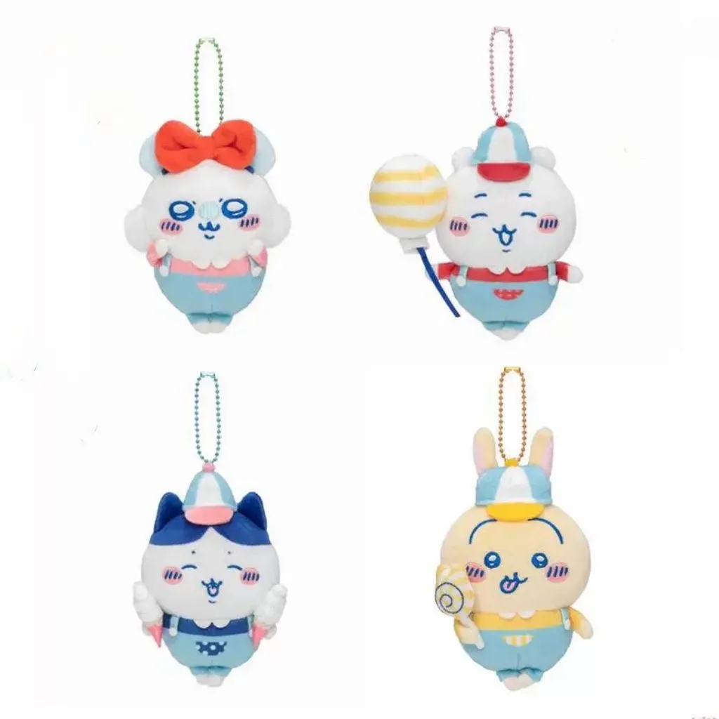 Japan ChiiKawa Amusement Park Series | ChiiKawa Hachiware Usagi Momonga - Mini Plush Doll keychain