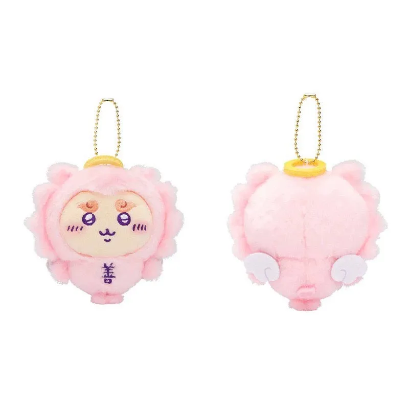 Japan ChiiKawa Angel Pink Devil Purple Keychain | ChiiKawa Hachiware Usagi Momonga Kurimanju Shisa - Mini Plush Doll