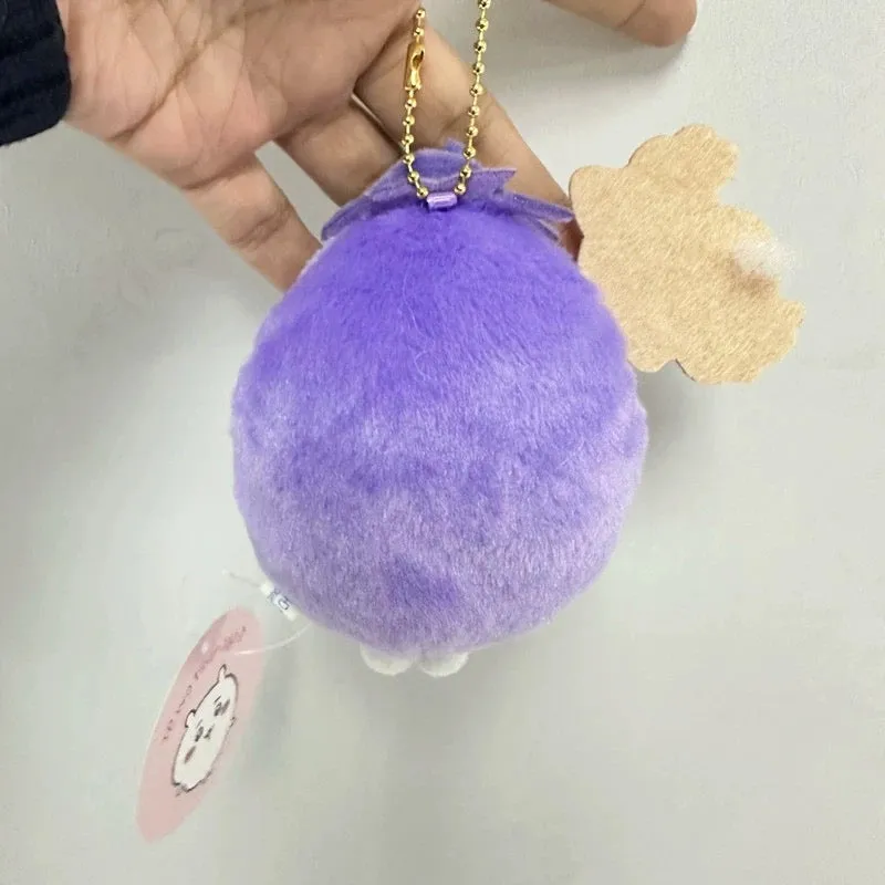 Japan ChiiKawa Drangon Year | ChiiKawa Hachiware Usagi Eggplant - Mini Plush Doll 13cm Keychain 10cm