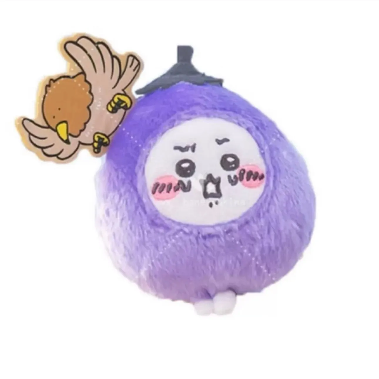 Japan ChiiKawa Drangon Year | ChiiKawa Hachiware Usagi Eggplant - Mini Plush Doll 13cm Keychain 10cm