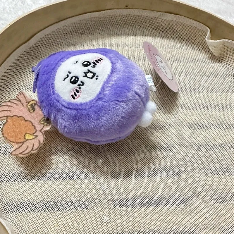 Japan ChiiKawa Drangon Year | ChiiKawa Hachiware Usagi Eggplant - Mini Plush Doll 13cm Keychain 10cm