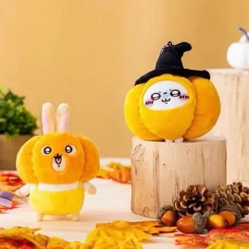 Japan ChiiKawa Halloween | ChiiKawa Hachiware Usagi - Mini Plush Doll Keychain