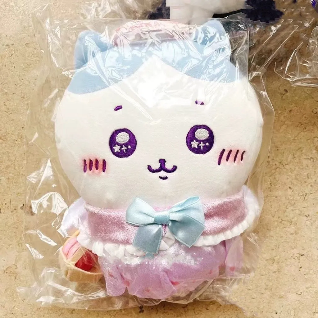 Japan ChiiKawa Lolita & Gothic Angel Devil | ChiiKawa Hachiware Usagi Momonga Rakko Shisa Kurimanju - Mini Plush Doll keychain