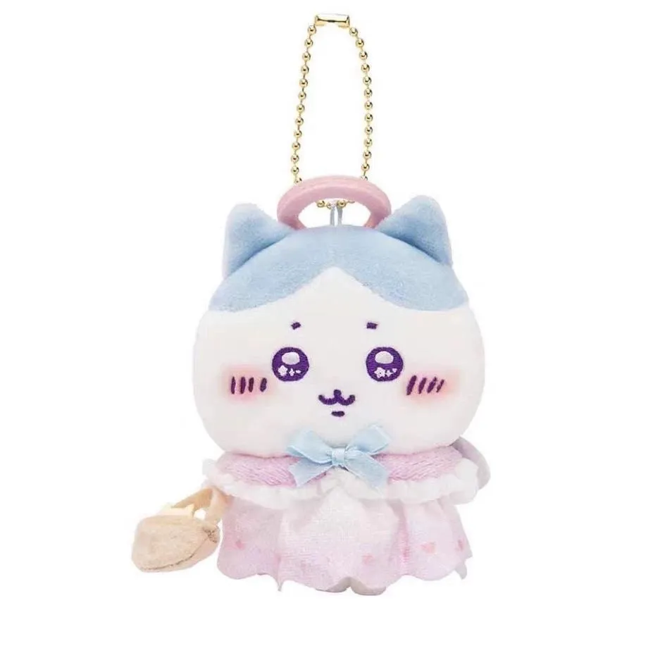 Japan ChiiKawa Lolita & Gothic Angel Devil | ChiiKawa Hachiware Usagi Momonga Rakko Shisa Kurimanju - Mini Plush Doll keychain