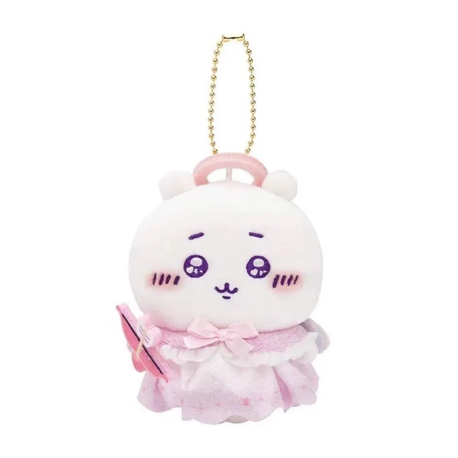 Japan ChiiKawa Lolita & Gothic Angel Devil | ChiiKawa Hachiware Usagi Momonga Rakko Shisa Kurimanju - Mini Plush Doll keychain