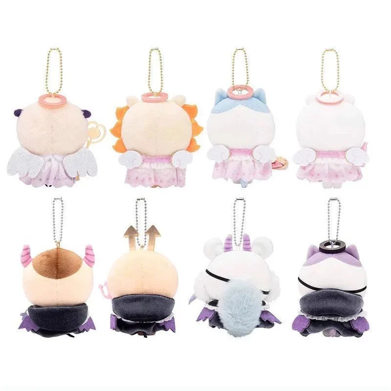 Japan ChiiKawa Lolita & Gothic Angel Devil | ChiiKawa Hachiware Usagi Momonga Rakko Shisa Kurimanju - Mini Plush Doll keychain
