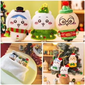 Japan ChiiKawa Merry Chrismas Edition | ChiiKawa Hachiware Usagi - Mini Plush Doll keychain