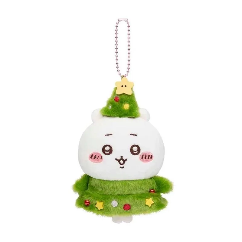 Japan ChiiKawa Merry Chrismas Edition | ChiiKawa Hachiware Usagi - Mini Plush Doll keychain