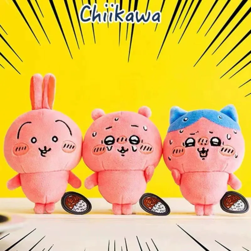 Japan ChiiKawa Normal and Pink Spicy | ChiiKawa Hachiware Usagi - Mini Plush Doll Keychain