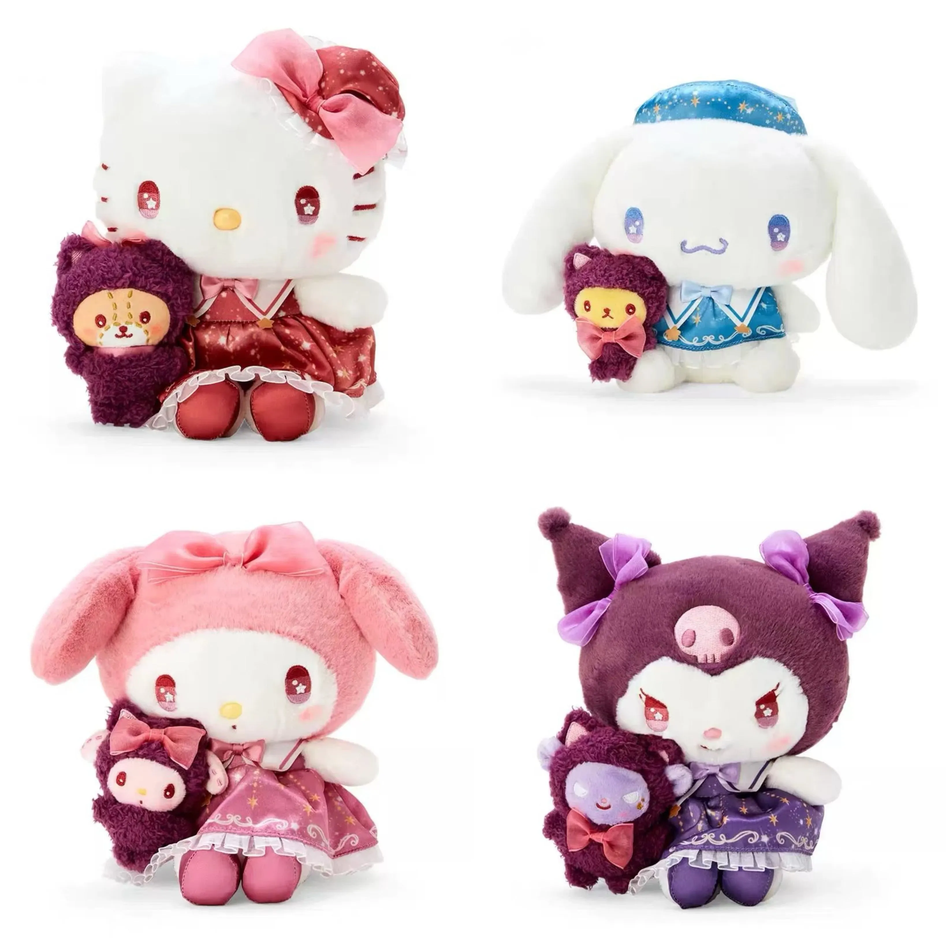 Japan Sanrio Magic School | Hello Kitty My Melody Kuromi Cinnamoroll - Plush Doll 20cm Keychain 10cm
