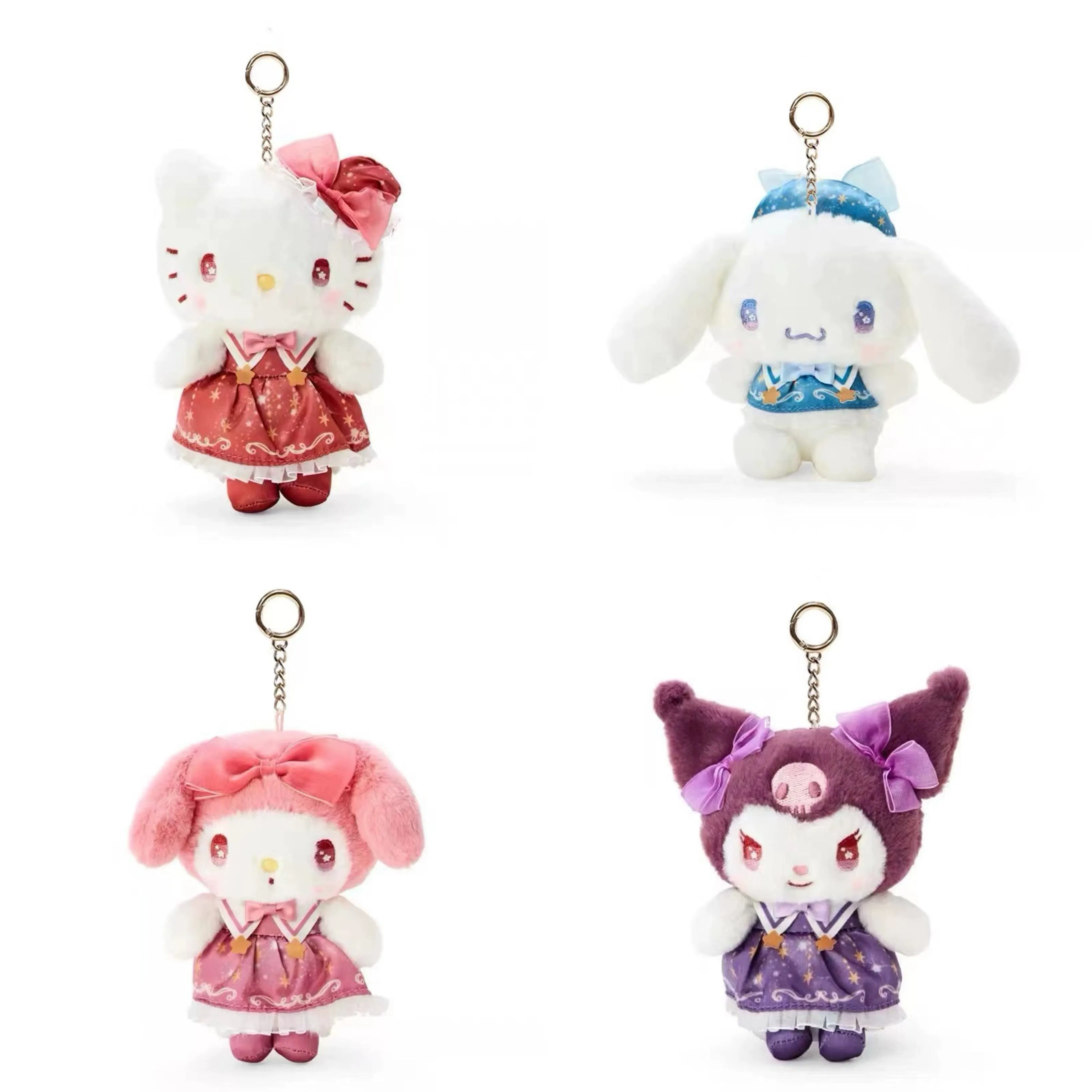 Japan Sanrio Magic School | Hello Kitty My Melody Kuromi Cinnamoroll - Plush Doll 20cm Keychain 10cm