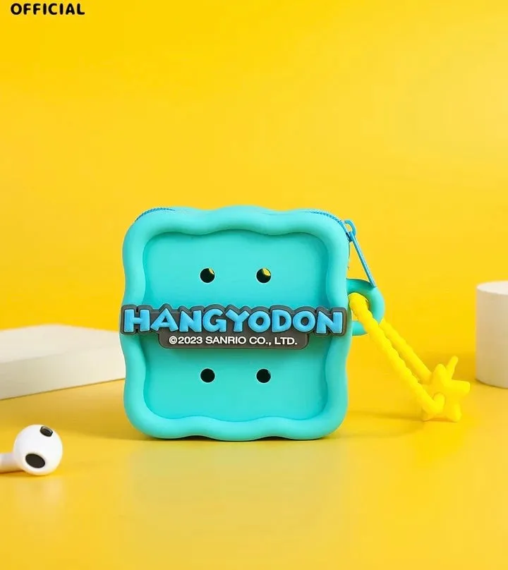 Japan Sanrio Silicone Mini DIY Square 3D Face Purse Bag | Hello Kitty My Melody Kuromi Cinnamoroll Pochacco Hangyodon  - Coin Bag Can put in Airpods EarPhone